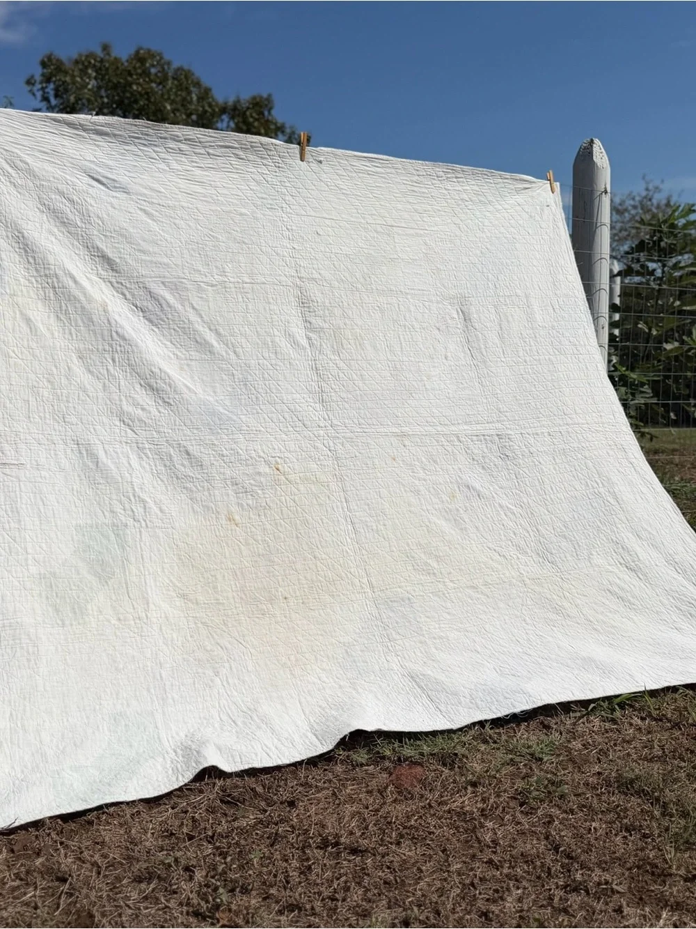 Vintage Hand sewn Bow tie Quilt